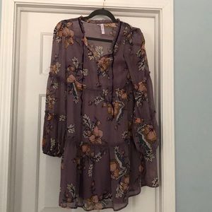 Xhilaration long sleeve floral dress